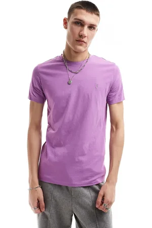 AllSaints Tonic - Kortærmet T-shirt med rund hals i lilla