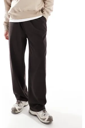Pull&Bear Elegante og brune joggingbukser