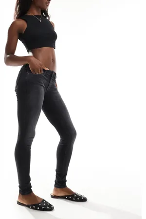 Tommy Hilfiger Sophie - Sorte skinny-jeans med lav talje