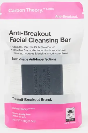 Carbon Theory Charcoal and Tea Tree Oil Break-Out Control - Ansigtsrensebar 100 g