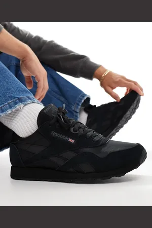 Reebok Classic - Sorte nylon-sneakers