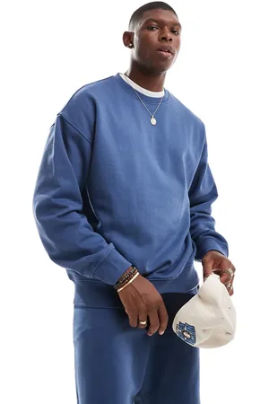 New Look Indigoblå oversized sweatshirt i vintage-stil - Del af sæt
