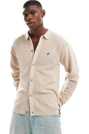 Parlez Arthur - cardigan i kabelstrik-Neutral