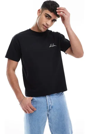 Dr Denim T-shirt med rund hals og korte ærmer