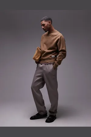 MANGO Gyldenbrun sweatshirt med rund hals