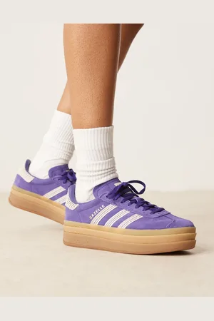 adidas Gazelle Bold - flatform-sneakers med hæklede hvide striber