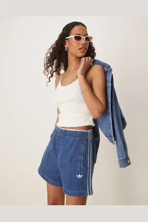 adidas Adicolor - Blå denimshorts i 90