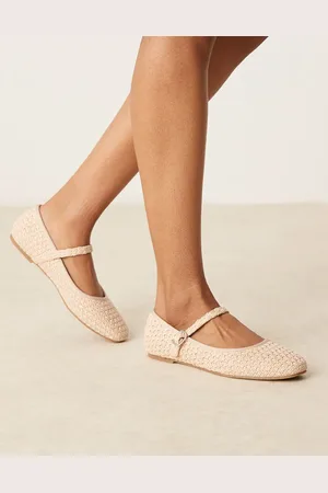 Glamorous Flade ballerinaer i mary jane-stil i -Neutral