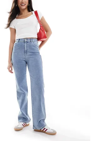 Dr Denim Dr. Denim - Moxy - Jeans med lige ben i almindelig lys vask-Blå