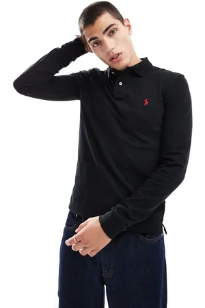 Ralph Lauren Slim Fit - Langærmet polo med spillerlogo i