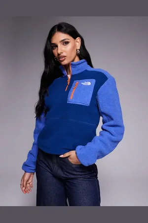 The North Face Yumiori - Blå fleece med 1/4 lynlås