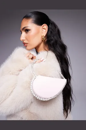 Public Desire The Alessia Heart - clutch-taske med pyntesten