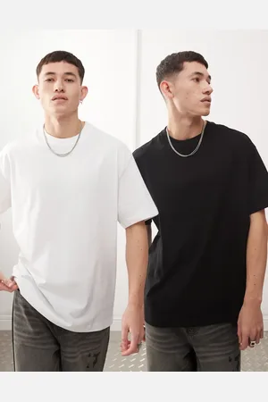 Weekday Hverdags - Pakke med 2 oversized T-shirts i og hvid