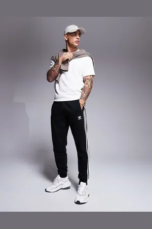 adidas Sorte joggingbukser med tre striber