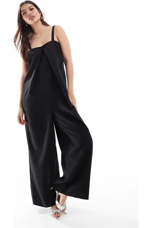 ONLY Plisseret jumpsuit med brede ben