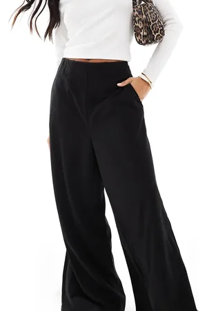 VERO MODA Sorte bukser med superbrede ben i jersey-crepe