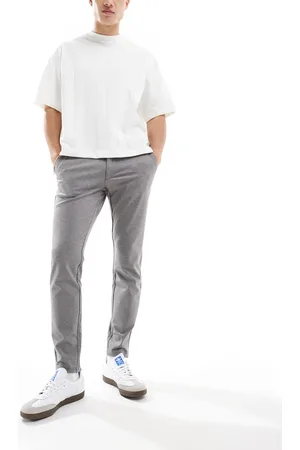 Only & Sons Lysegrå og elegante bukser med tapered fit