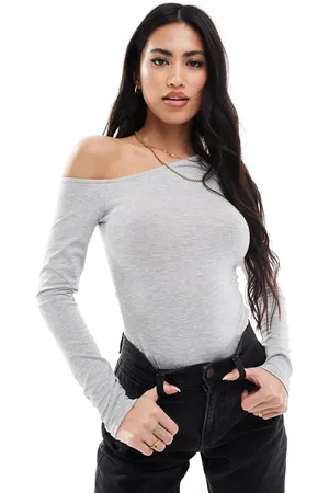 Miss Selfridge Offshoulder-bodystocking med blød finish