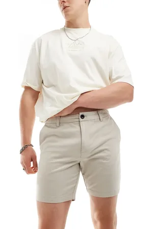 New Look Smalle chinoshorts i -Neutral