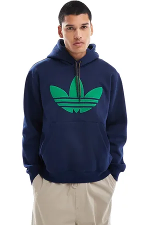 adidas Blå hættetrøje i fleece i 70
