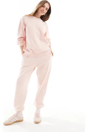 Miss Selfridge Oversized og lyserød sweatshirt med syrevask