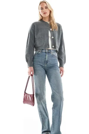Dr Denim Dr. Denim Tall - Moxy - Mellemblå og slidte jeans med lige ben