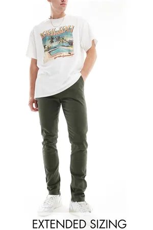 ASOS Skinny chinos i khaki-Grøn
