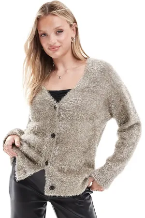Never Fully Dressed Guldfarvet og metallisk cardigan