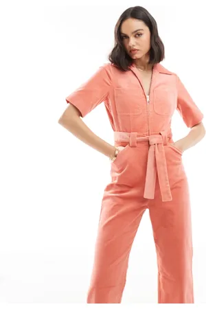 & OTHER STORIES Koralfarvet jumpsuit med bælte