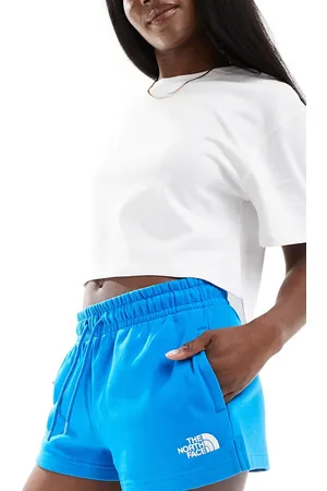 The North Face Højtaljede jerseyshorts i blå - Kun hos ASOS