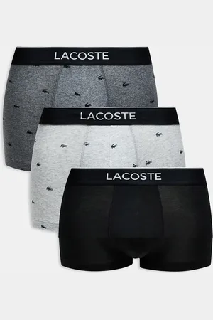 Lacoste Pakke med 3 par boksershorts i sort/grå med print