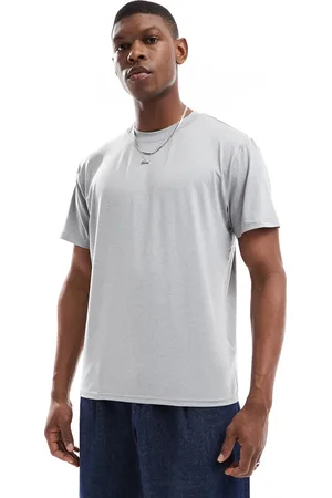 Hollister Hvid afslappet ferie-T-shirt-Grå