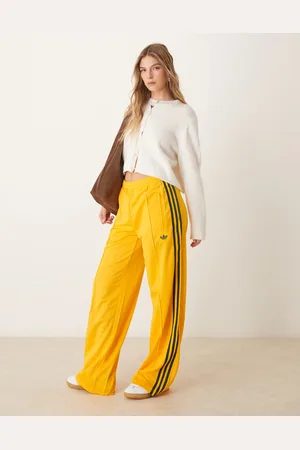 adidas Firebird - Gule løstsiddende træningsbukser-Grøn