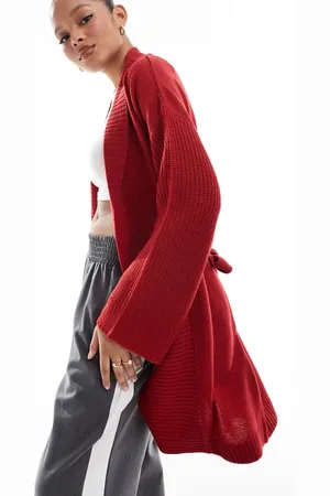 Threadbare Cardigan med sjalskrave og bindebånd foran