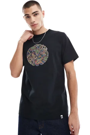 Pretty Green 15th Anniversary - T-shirt med paisley-logo