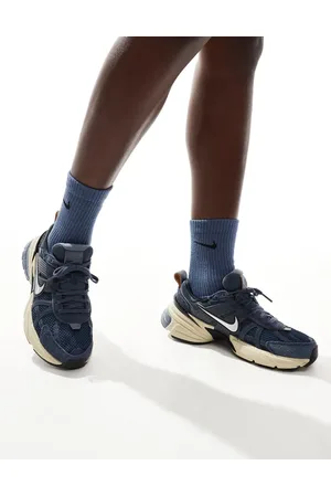 Nike V2K Run - Unisex - Sneakers i blå/sølvfarve