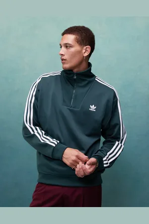 adidas Mineralgrøn træningsoverdel med ståkrave