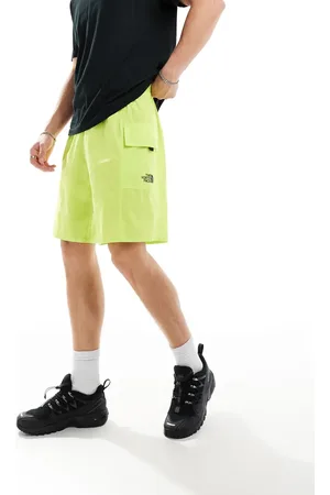 The North Face Limegrønne shorts med logo og lommer