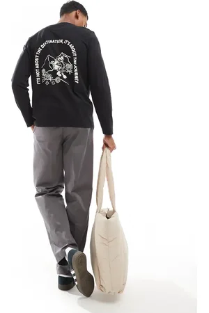 Farah Grays - T-shirt med lange ærmer og print foran og bagpå