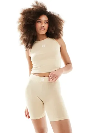 HUGO BOSS Hugo Bodywear - Suki - leggingsshorts med logo-Neutral
