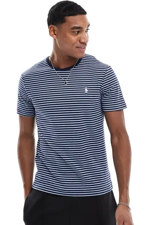 Ralph Lauren Figursyet T-shirt med ikonlogo og striber i pimabomuld