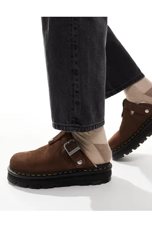 Dr. Martens ZebZag - Mules i brunt ruskind
