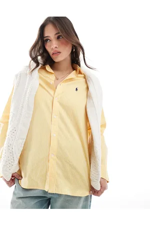Ralph Lauren Gul skjorte med logo