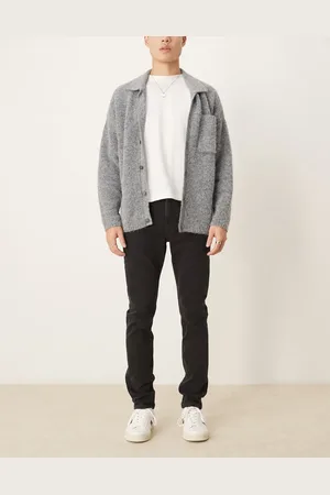 Calvin Klein Slim-jeans i sort vask med indsnævrede ben
