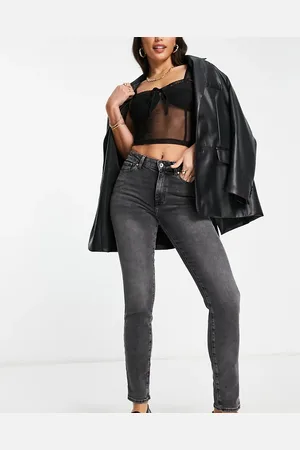 ONLY Emily - Forvaskede grå jeans med lige ben