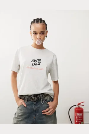 Santa Cruz Grå oversized T-shirt med logo