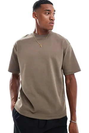 SELECTED Oversized T-shirt i gyldenbrun