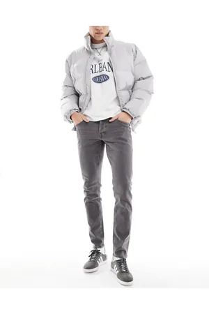 JACK & JONES Glenn - Vasket grå smalle jeans