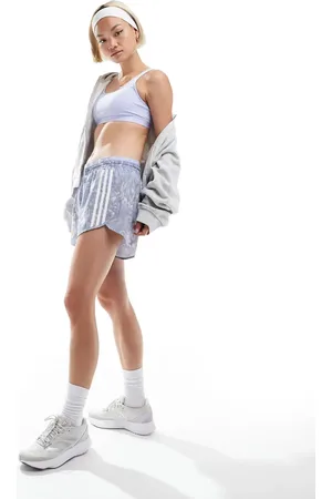 adidas Adidas Running - Own The Run - Gråviolette shorts med print-Lilla