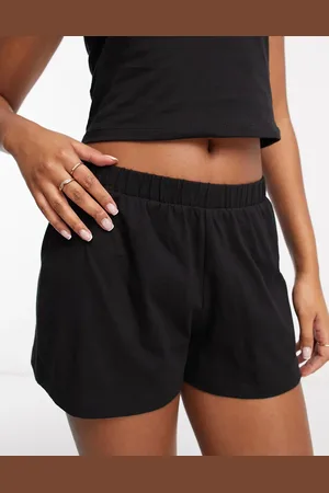 ASOS Mix og match - Sorte pyjamasshorts i bomuld